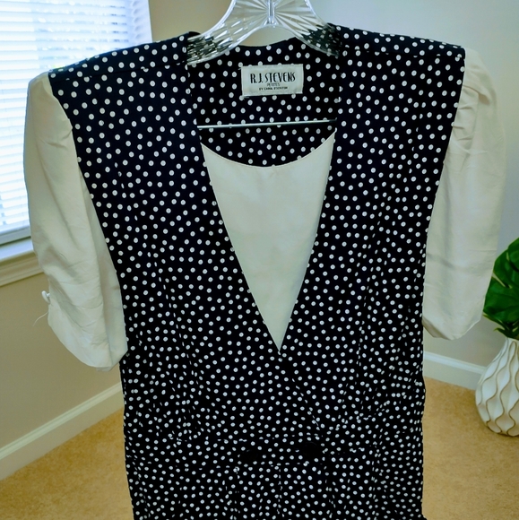Vintage R.J Stevens Polka-dot Dress - Picture 11 of 13